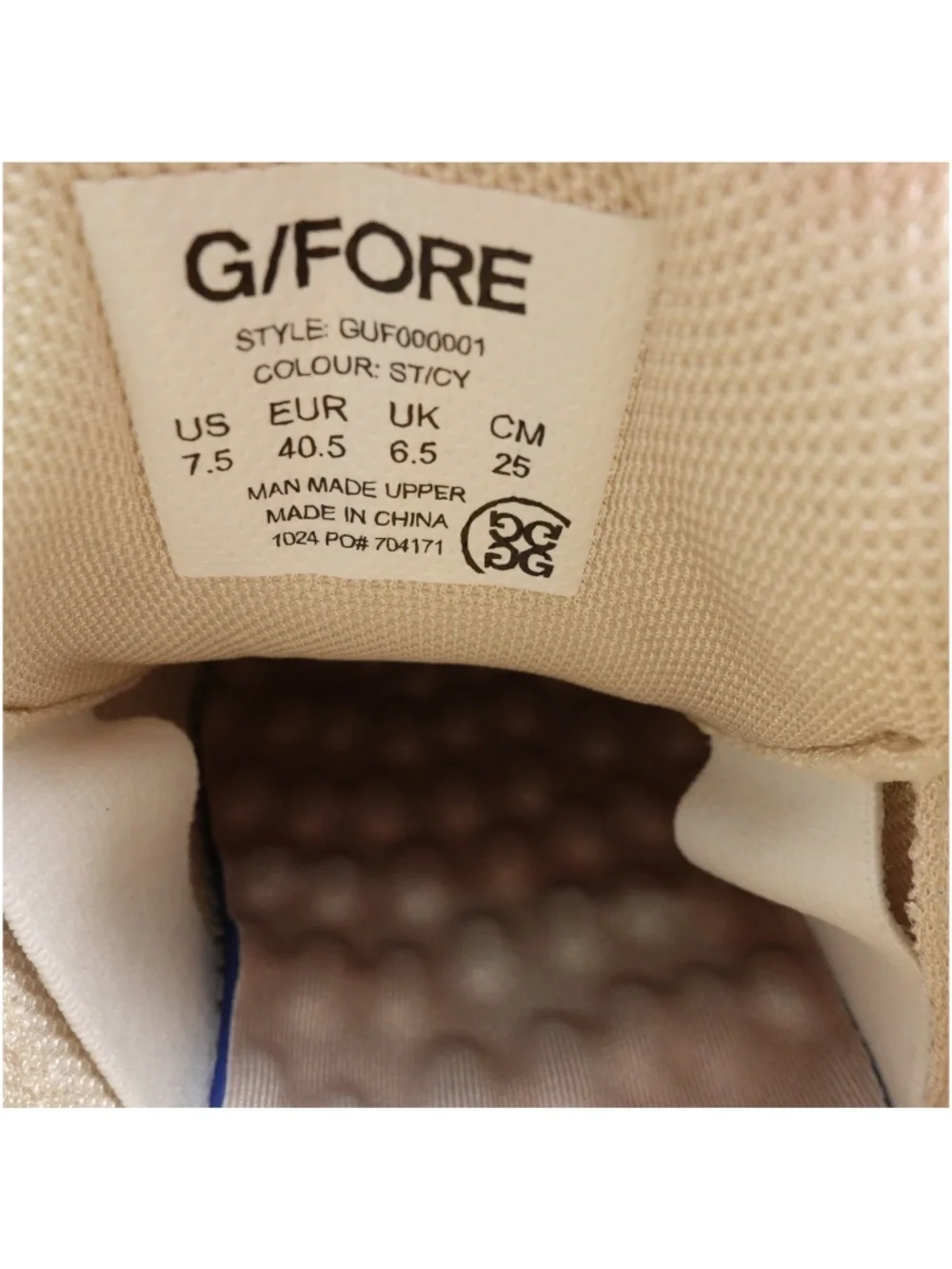 NEW G/FORE G/18 Golf Shoes GUF000001-ST/CY Stone/Cyber